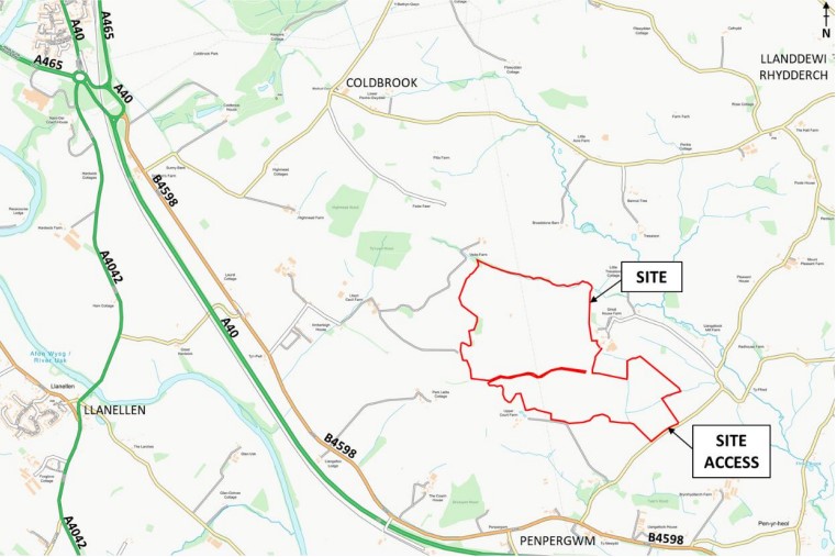Great House Farm Solar Farm site map